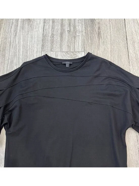 Excellent Condition COS Ripple Jersey Dress Black size XS - Picture 3 of 7